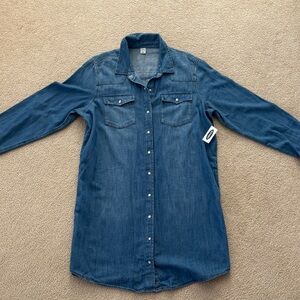 Old Navy Classic Blue Denim Shirt